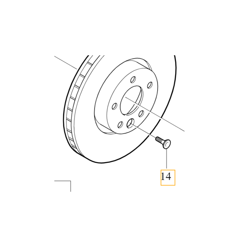 VOLVO V40 V40CC S60 V60 S80 V70 XC60 XC70 śruba M10x20 tarcza hamulcowa OE
