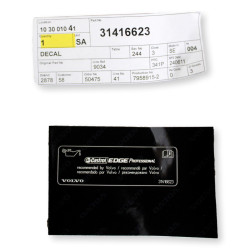 VOLVO naklejka informujaca o oleju ""recommended by VOLVO"" OE 31416623