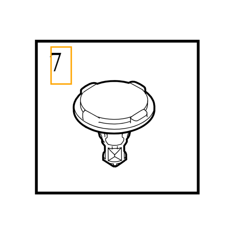 VOLVO EX30 spinka klips...