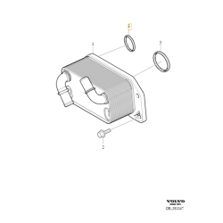 VOLVO S60 V60 S80 V70 S90 V90 XC40 XC60 XC90 oring chłodnicy oleju OE 32382