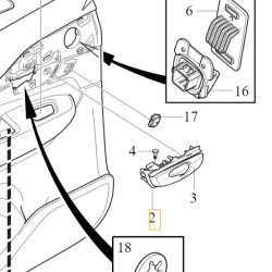 VOLVO S90 V90 XC90 II prawa klamka wewnętrzna przednia tylna blondę OE