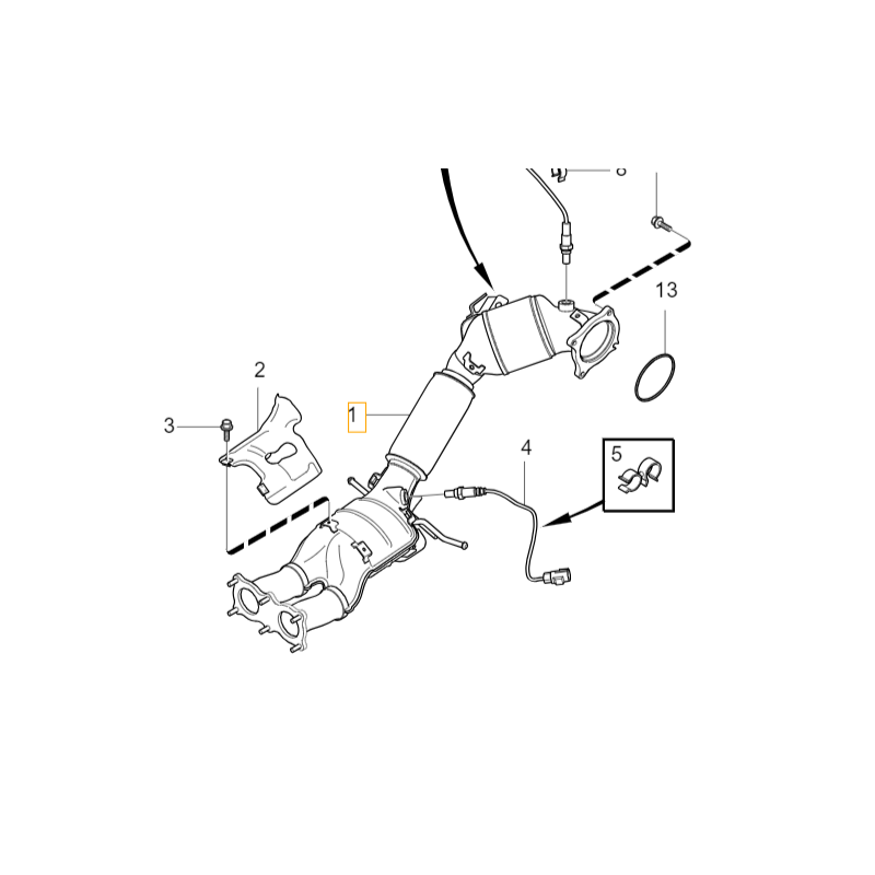 VOLVO S60 V60 S80 V70 XC60 XC70 wydech katalizator 3.0T T6 OE 36002708