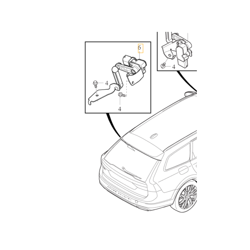 VOLVO V90CC XC90 II czujnik poziomowania świateł LED lewy tył OE