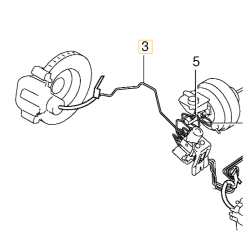 VOLVO V70 S60 XC70 XC90I przewód hamulcowy przedni prawy OE