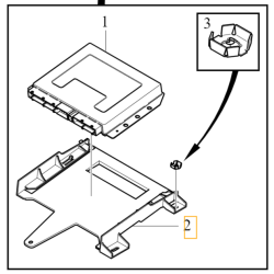 VOLVO S60 V60 uchwyt mocowanie sterownika aktywnego zawieszenia OE 32142254