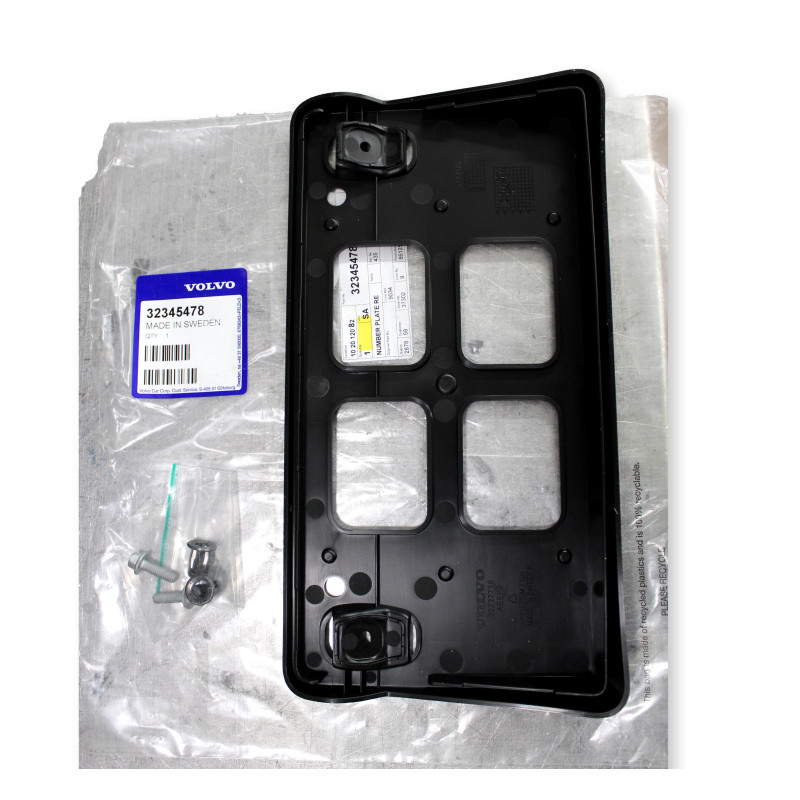 VOLVO XC60 II podkładka tablicy rejestracyjnej przód ameryka OE 32345478