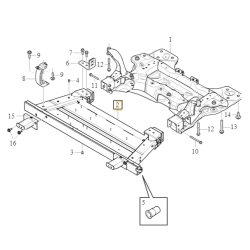 VOLVO EX40 C40 kołyska przód OE 32346883