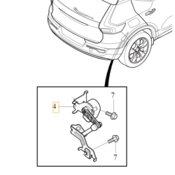 VOLVO XC40 czujnik poziomowania świateł LED prawy tył OE 32246112