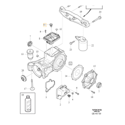 VOLVO S60 V60 S90 V90 XC60 XC90 korek mostu przekładni tył OE 31492919