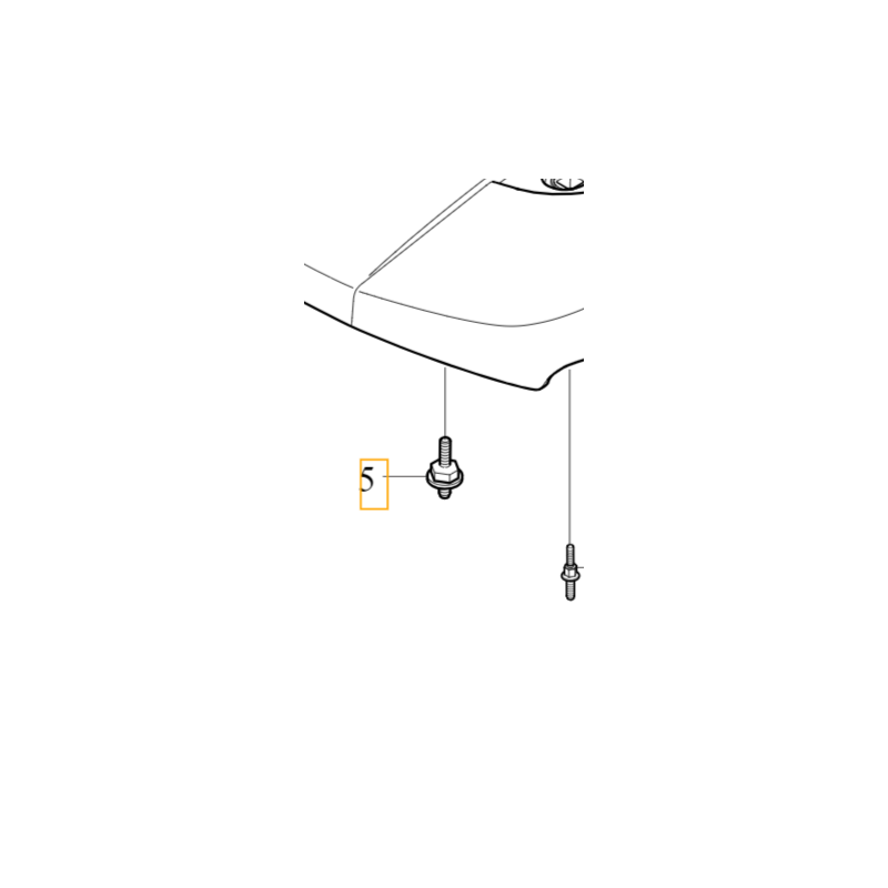 VOLVO S60 V60 S90 V90 XC40 XC60 XC90 II śruba górnej osłony silnika M5 OE