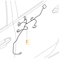 VOLVO S60 III V60 V60CC II wiązka boczka drzwi lewy tył OE 31483768