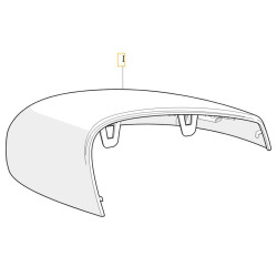 VOLVO EX30 obudowa lusterka czasza prawa do lakierowania OE 80011091