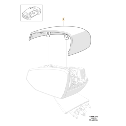 VOLVO EX30 obudowa lusterka czasza prawa do lakierowania OE 80011091