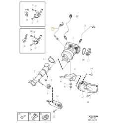 VOLVO V40 S60 V60 XC60 sonda lambda tył tylna B4204TX OE 31480393