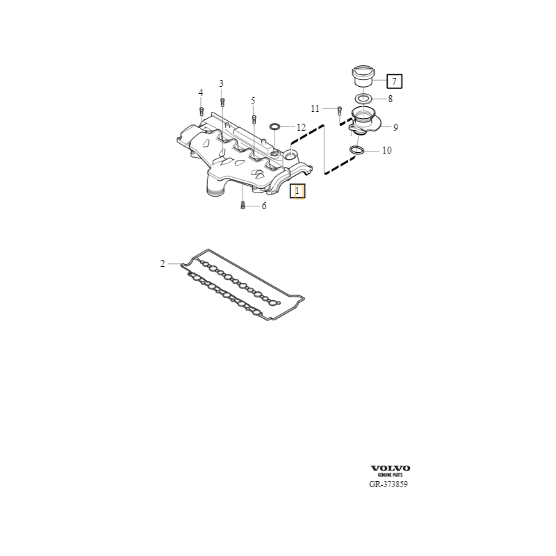 VOLVO S40 V50 S80 V70 XC60 kolektor ssący pokrywa zaworów 2.4D OE 31256168