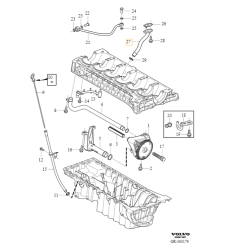 VOLVO S60 V60 S80 V70 XC60 XC70 rurka spływ oleju turbo 3.0T OE 31251040