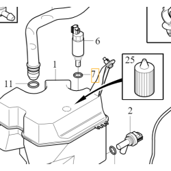 VOLVO V40 V40CC S80 V70 XC70 uszczelka pompki spryskiwaczy reflektorów OE
