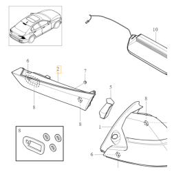 VOLVO S60 III oryginalna lampa klapy prawy tył europa OE 31468206