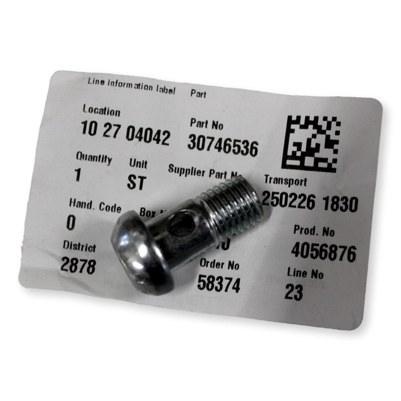 VOLVO XC40 XC60 XC90 V60 S60 S90 V90 śruba do przewodu oleju OE 30746536