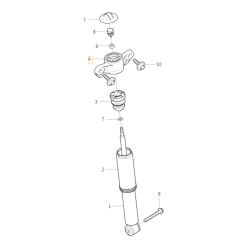 VOLVO V60 V60 CC S60 górne mocowanie amortyzatora tył OE 31658021