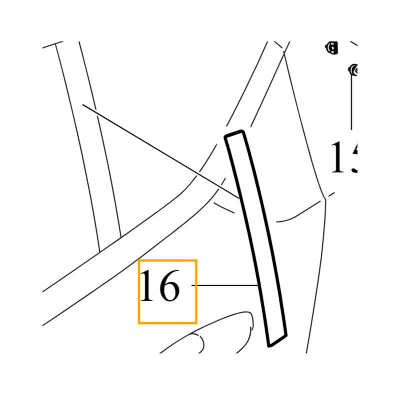VOLVO C40 listwa ozdobna...