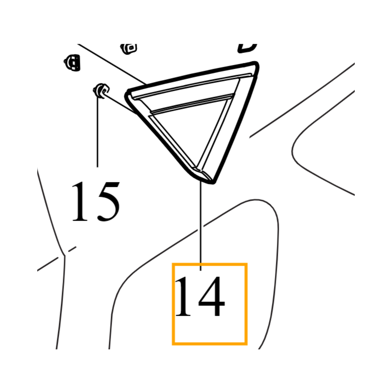 VOLVO C40 listwa ozdobna...