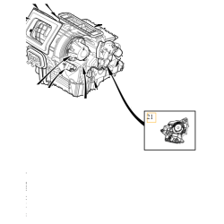 VOLVO V40 V40CC silnik regulacji klap nawiewu OE 31418879