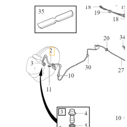 VOLVO V60CC V90CC XC60 XC90 II przewód hamulcowy lewy przód OE 32246007