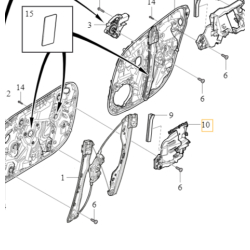 VOLVO S60 III wspornik zamka klamki drzwi lewy przód OE 31675050