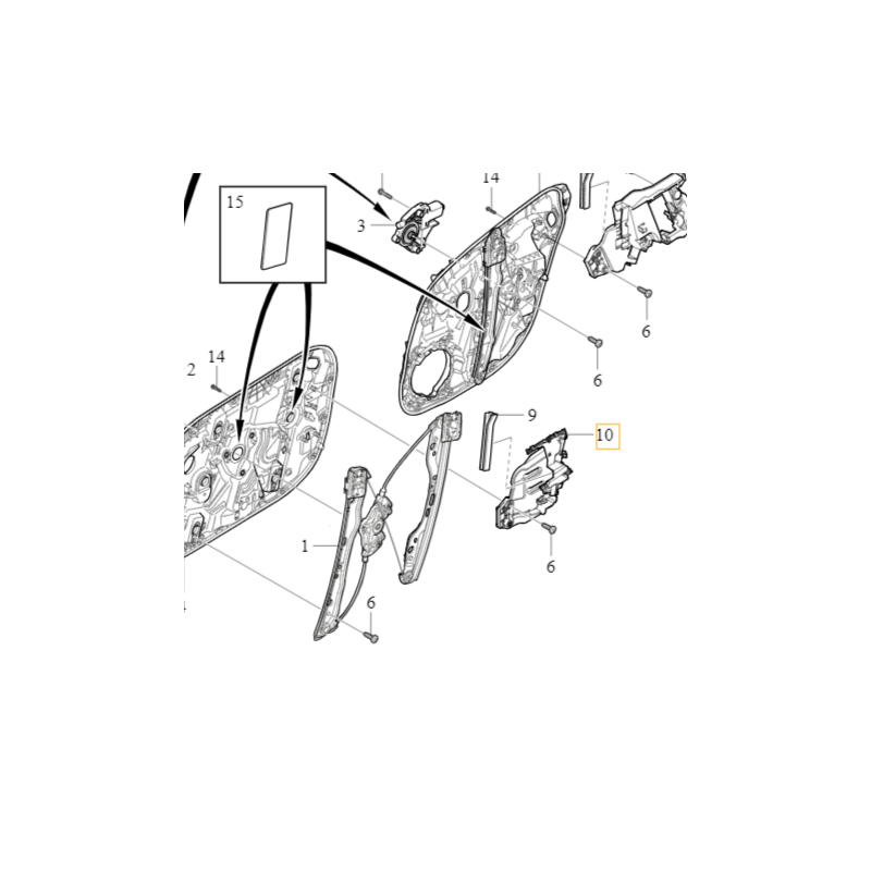 VOLVO S60 III wspornik zamka klamki drzwi prawy przód OE 31675051