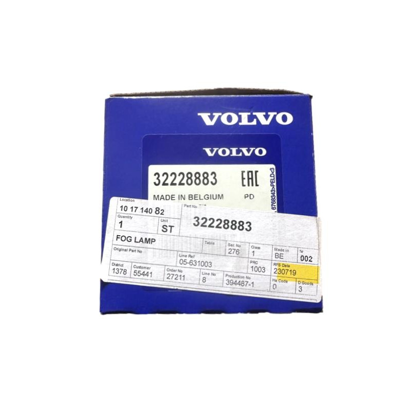 VOLVO EX40 XC40 halogen lewy LED przeciwmgielny przód OE 32228883