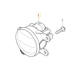 VOLVO EX40 XC40 halogen prawy LED przeciwmgielny przód OE 32228884