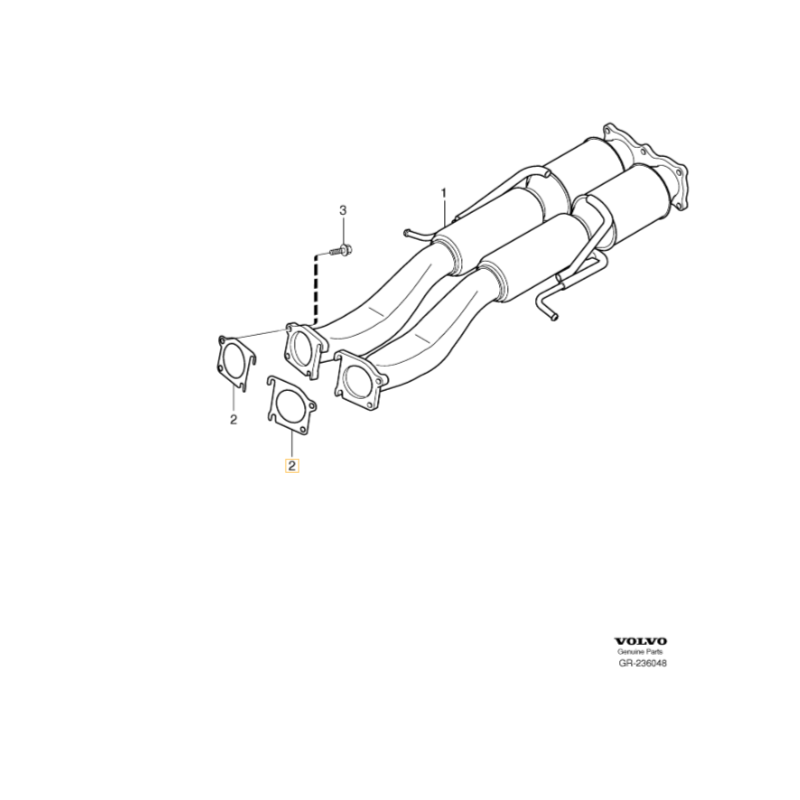 VOLVO S80 XC90 I uszczelka wydechu katalizatora 4.4 V8 B8444S OE 30713492