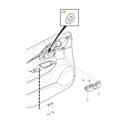 VOLVO XC90 II XC60 II spinka mocowanie klamki wewnętrznej OE 987175
