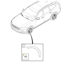 VOLVO V90CC spinka listwy nakladki blotnika 31448101OE