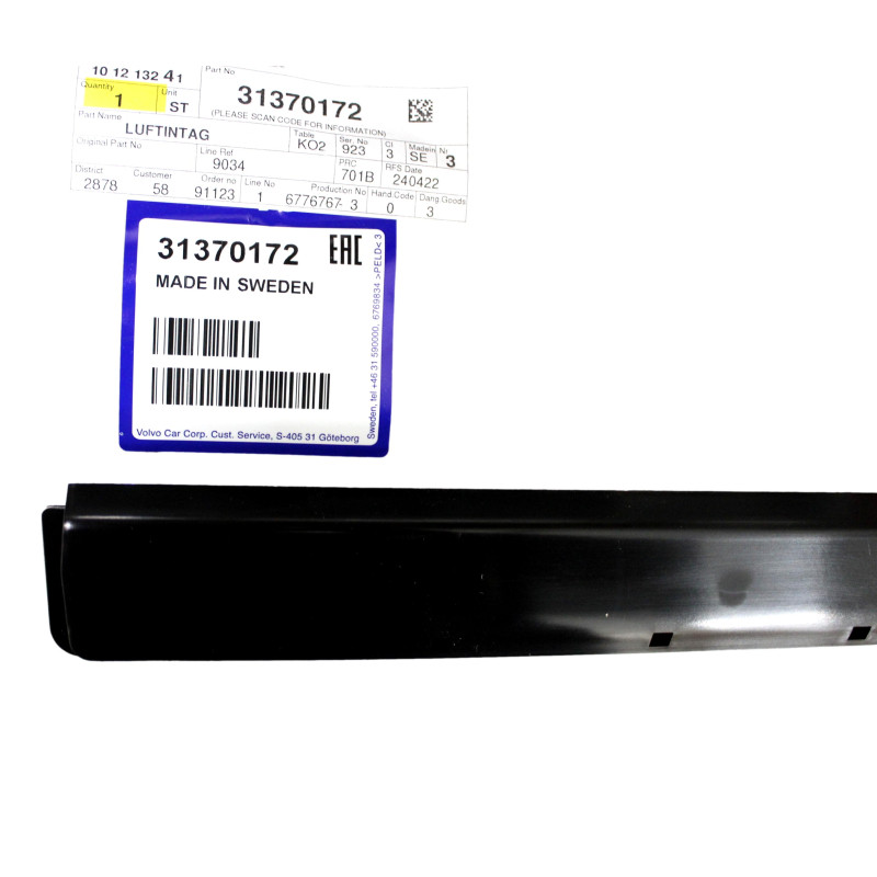 VOLVO V40 V40CC zaślepka dolotu powietrza OE 31370172