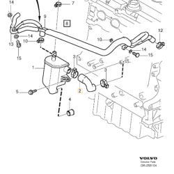 VOLVO S60 S80 V70 XC70 XC90 przewód kołano odma silnika OE 30677388