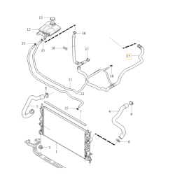 VOLVO S40 V50 C30 przewód zbiornika wyrównawczego 31368045 OE