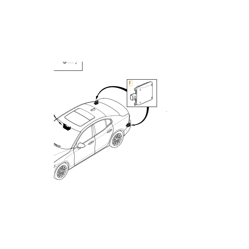 VOLVO S60 V60 S90 V90 XC40 XC60 XC90 II moduł radar BLIS tył OE 32340780
