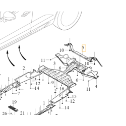 VOLVO C40 EX40 XC40 EV wspornik mocowanie oslon zawieszenia tył OE 32226739