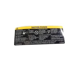 VOLVO naklejka plakietka akumulator 32241639 OE