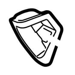 VOLVO V40 V40CC lewy wspornik schowka pasażera OE 1284876