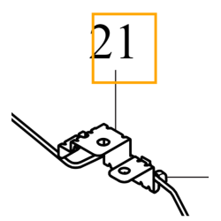 VOLVO XC40 wspornik przewód hamulcowy środkowy tył OE 32221217