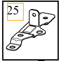 VOLVO XC40 wspornik przewód hamulcowy środkowy tył OE 32221216