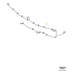 VOLVO S60L II wiązka zderzaka tył tylna PDC keyless OE 31358646
