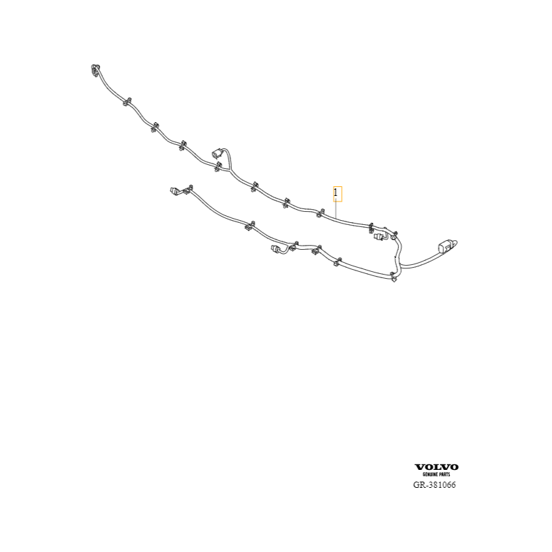 VOLVO S60L II wiązka zderzaka tył tylna PDC keyless OE 31358646
