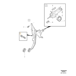 VOLVO V40 V40CC sprężyna pedału sprzęgła OE 31489496