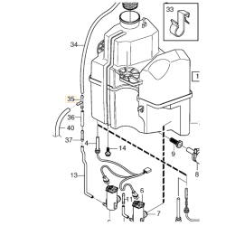 VOLVO V70 V70XC S60 XC90 I trójnik przewodów spryskiwaczy