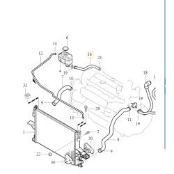 VOLVO XC90 przewód zbiornika wyrównawczego 30680927 OE