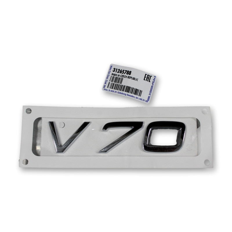 VOLVO V70 Emblemat tylnej klapy bagaznika 31265788 OE